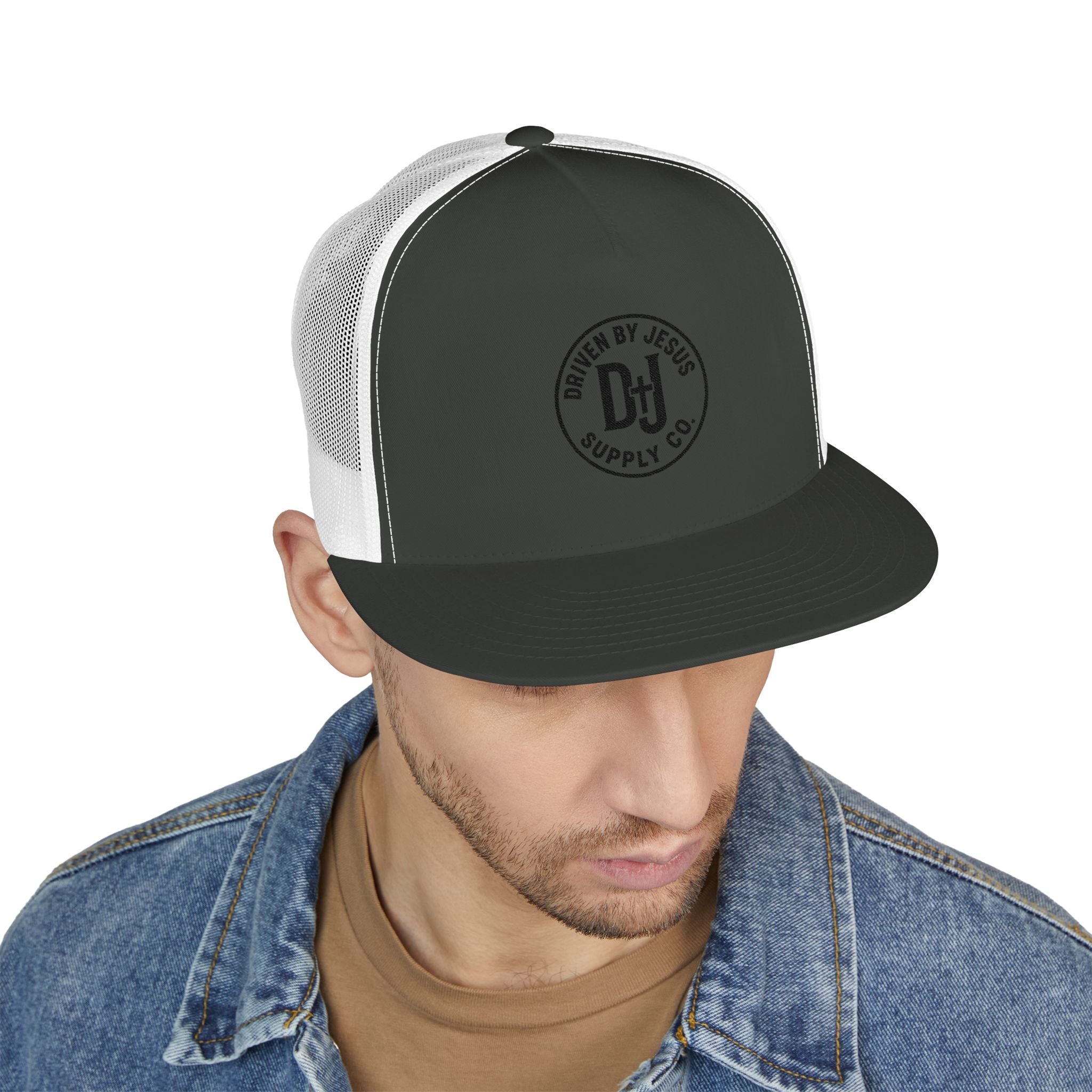 Driven by Jesus trucker hat- Mesh back