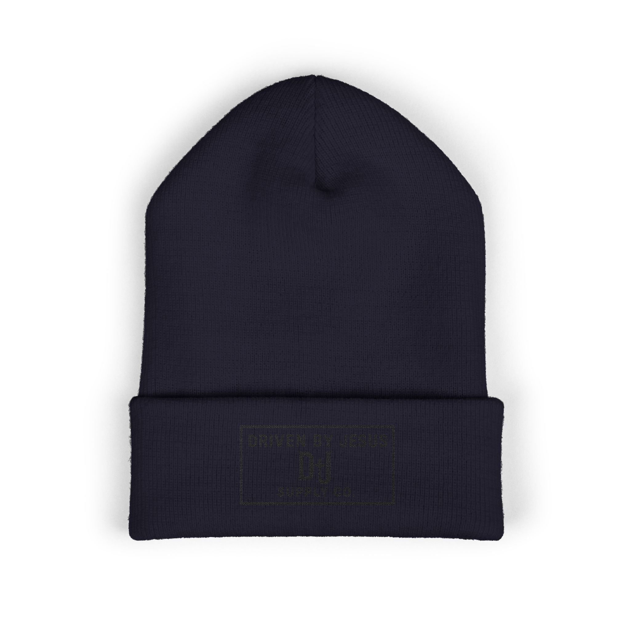 Driven By Jesus Embroidered Cuffed Beanie