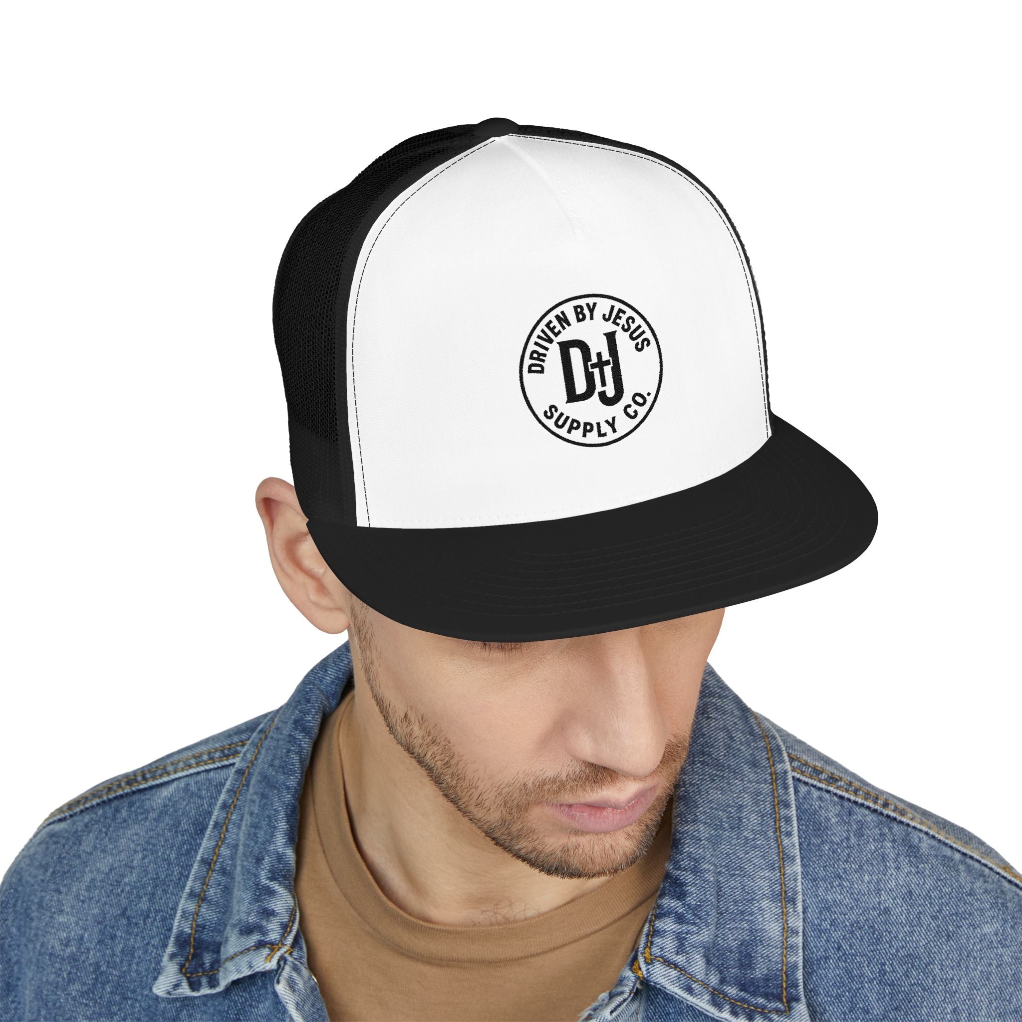 Driven by Jesus trucker hat- Mesh back