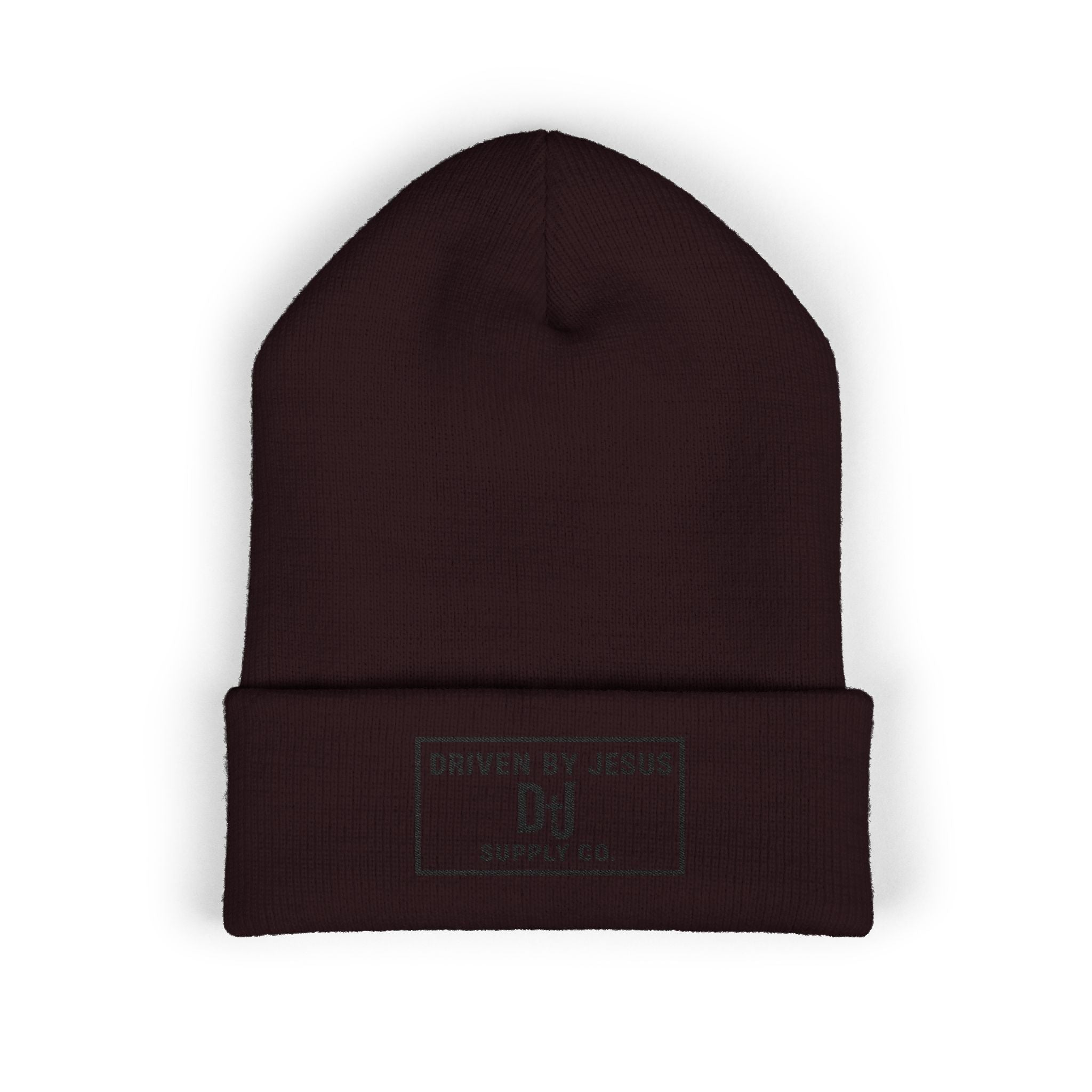 Driven By Jesus Embroidered Cuffed Beanie