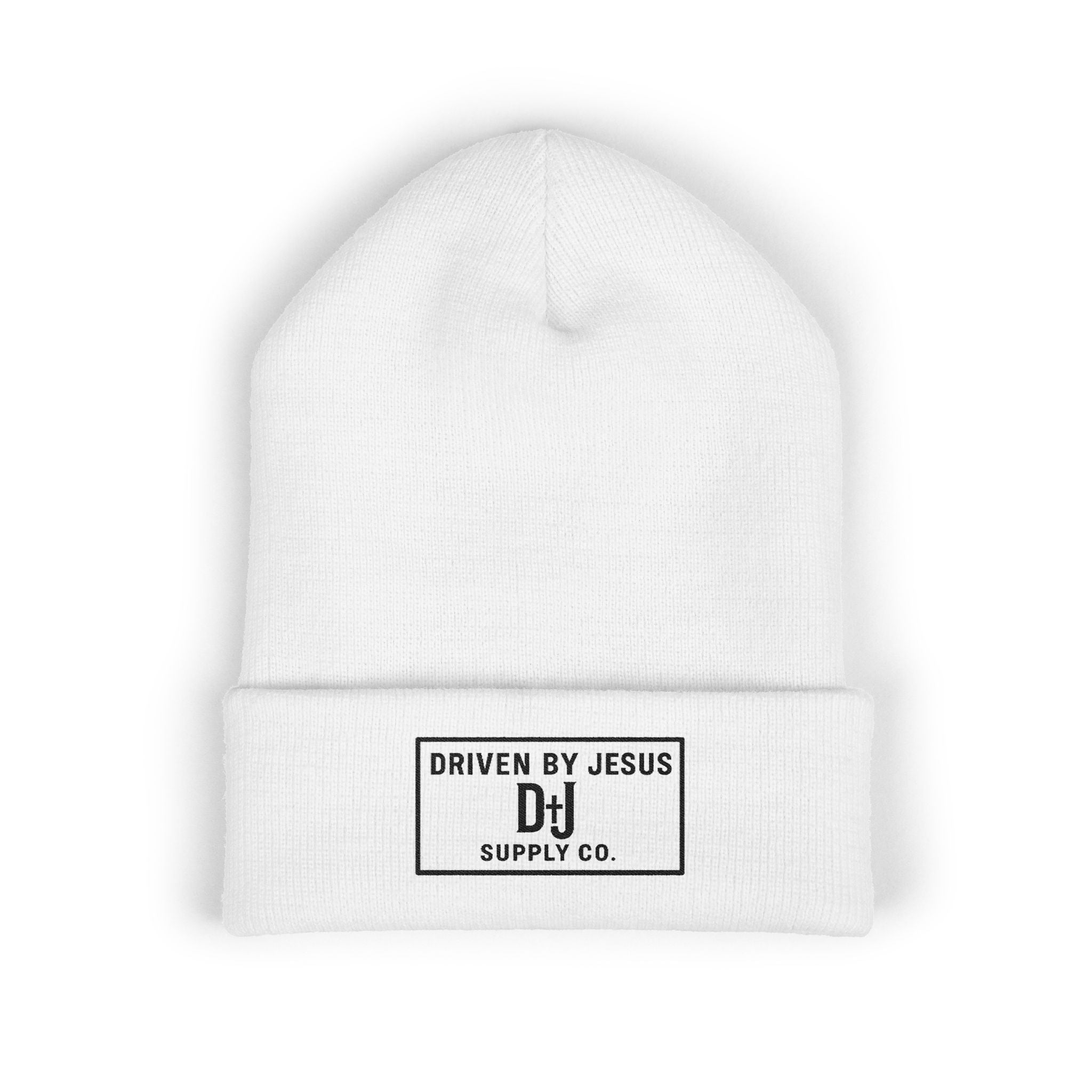Driven By Jesus Embroidered Cuffed Beanie