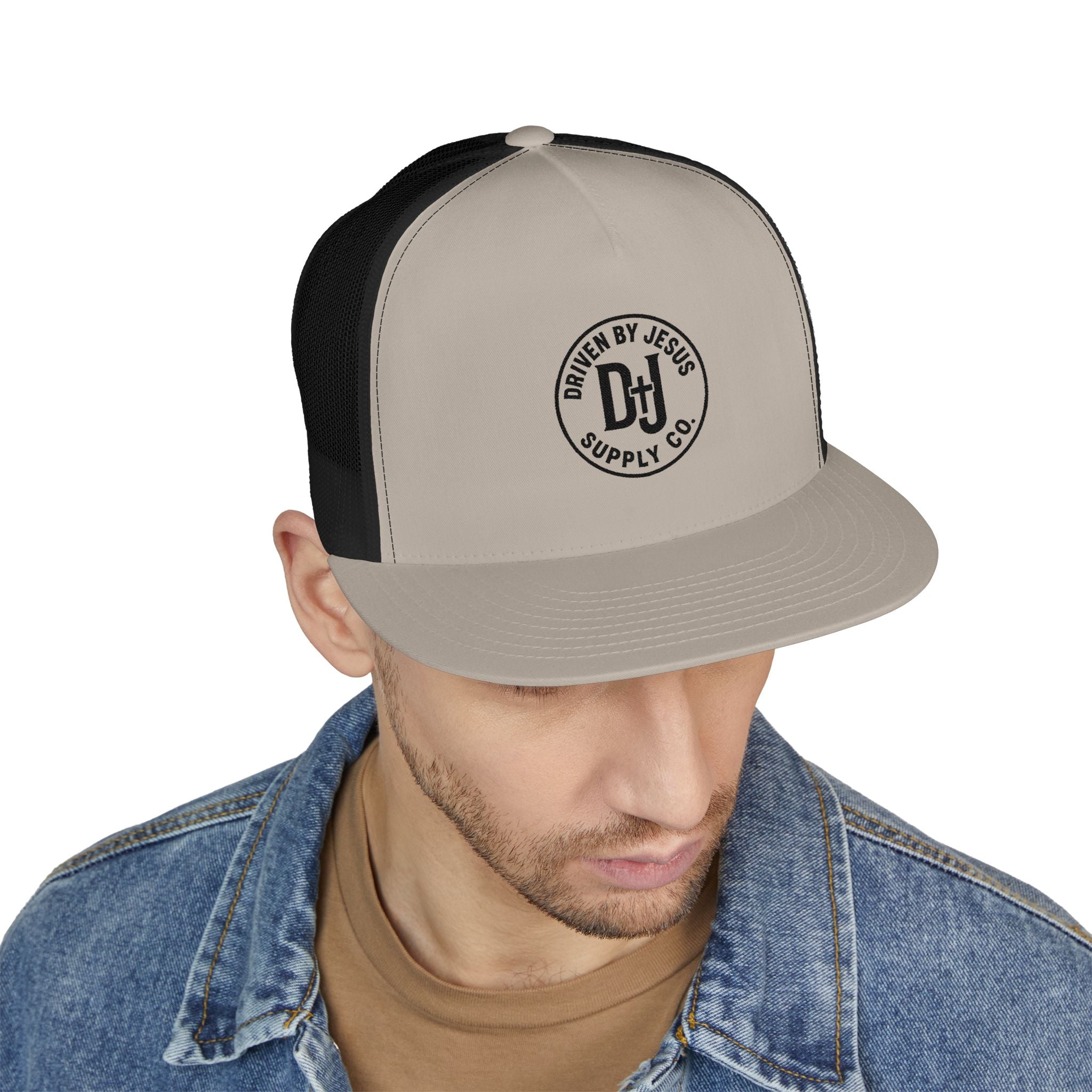 Driven by Jesus trucker hat- Mesh back