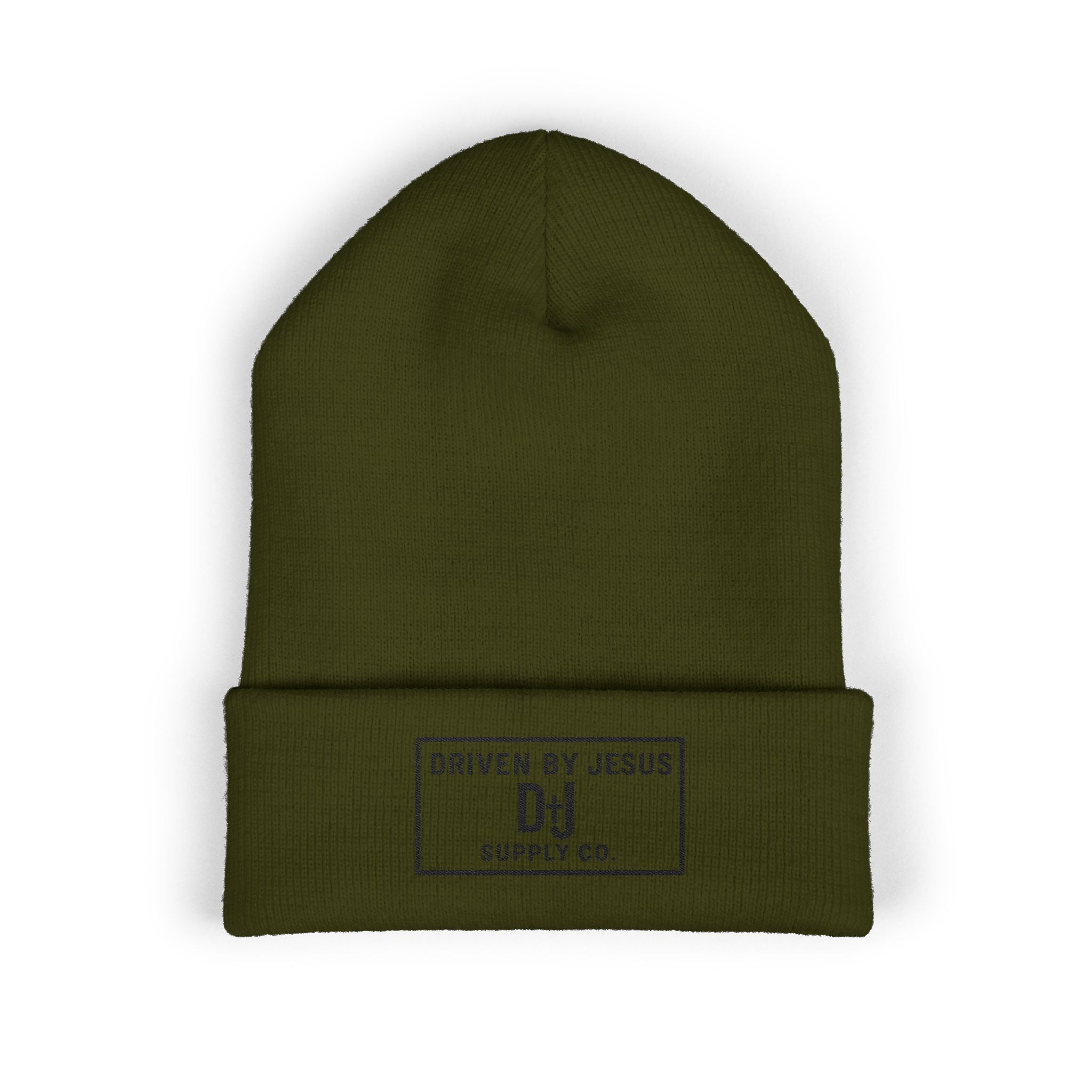 Driven By Jesus Embroidered Cuffed Beanie